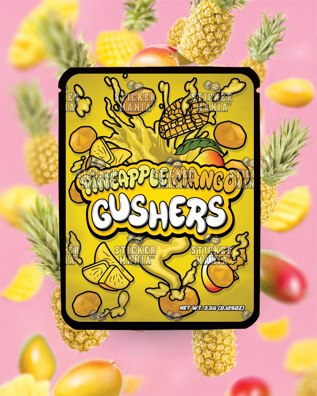 Pineapple Mango Gushers | Pre-Made Sticker Bag | 3.5g