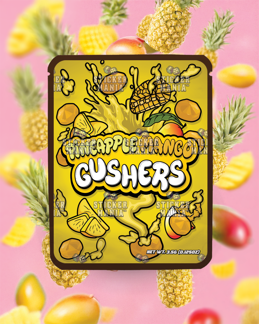 Pineapple Mango Gushers | Pre-Made Sticker Bag | 3.5g