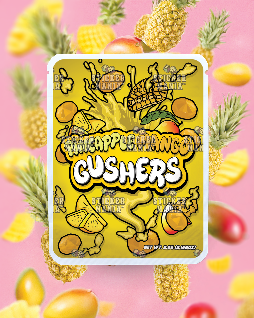 Pineapple Mango Gushers | Pre-Made Sticker Bag | 3.5g