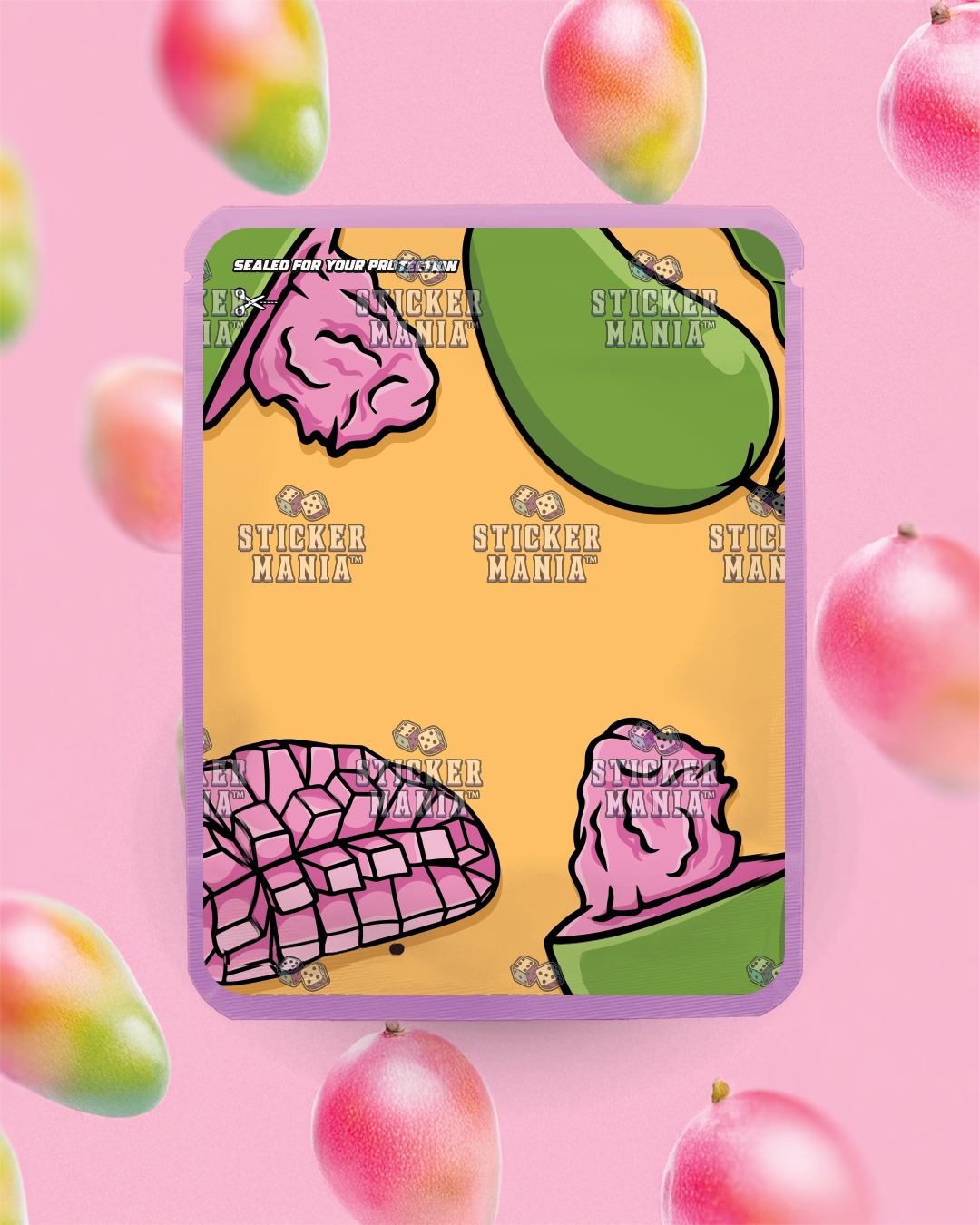 Pink Mango | Pre-Made Sticker Bag | 3.5g