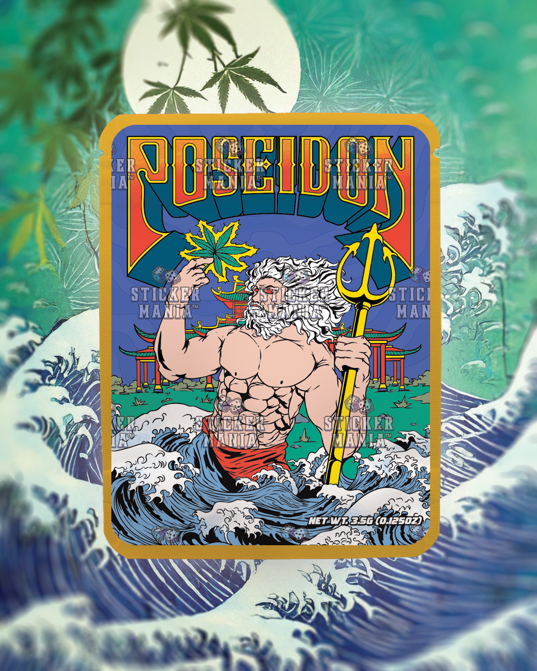 Poseidon | Pre-Made Sticker Bag | 3.5g