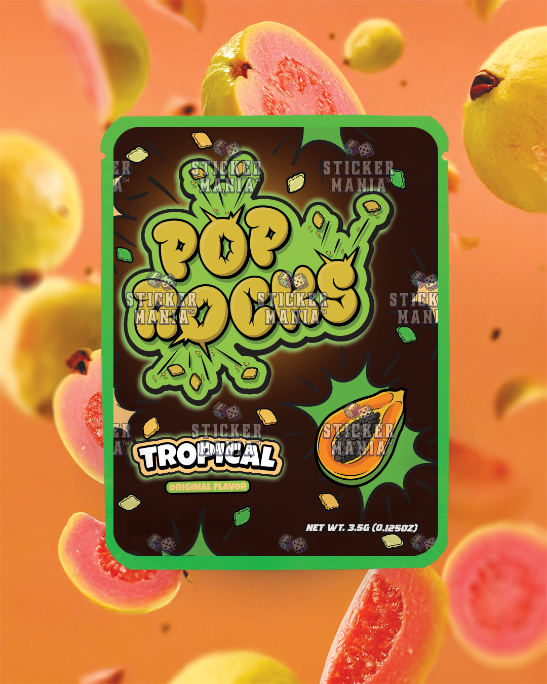 Guava Pop Rocks | Pre-Made Sticker Bag | 3.5g