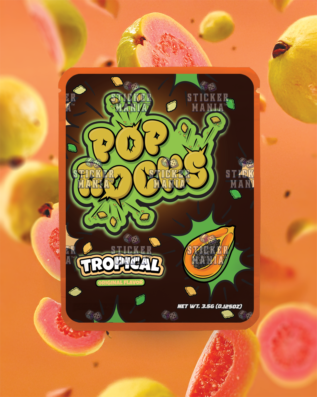 Guava Pop Rocks | Pre-Made Sticker Bag | 3.5g
