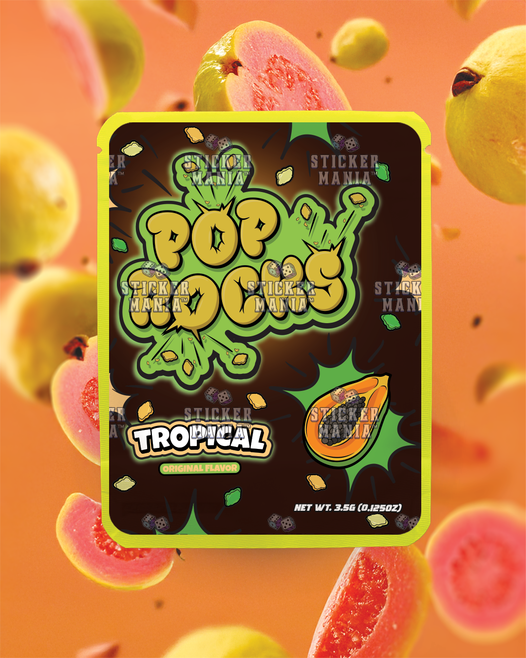 Guava Pop Rocks | Pre-Made Sticker Bag | 3.5g