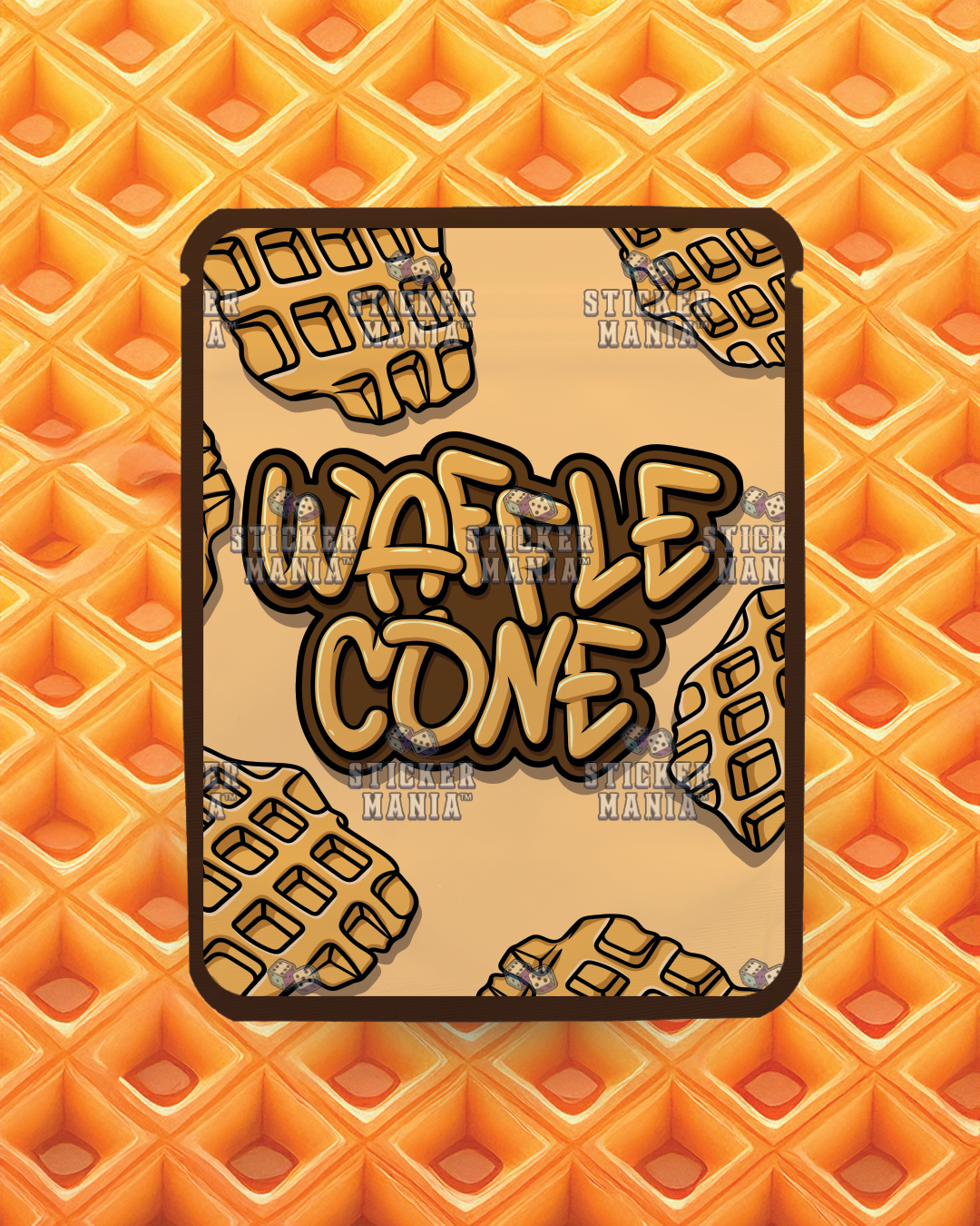 Waffle Cone | Pre-Made Sticker Bag | 3.5g