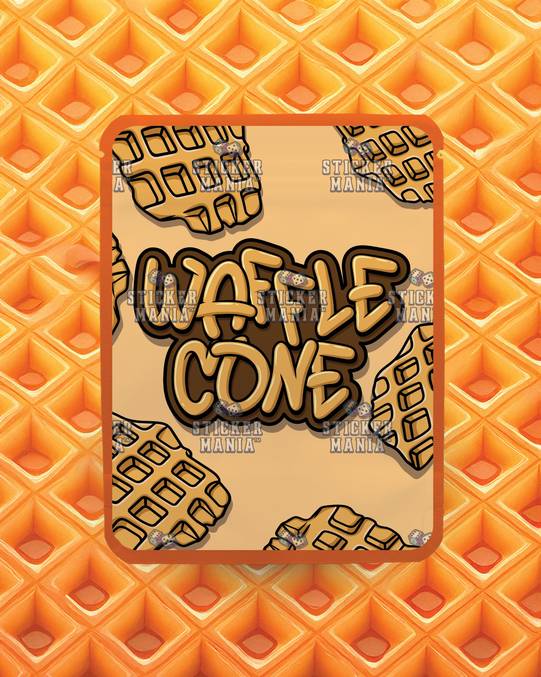 Waffle Cone | Pre-Made Sticker Bag | 3.5g