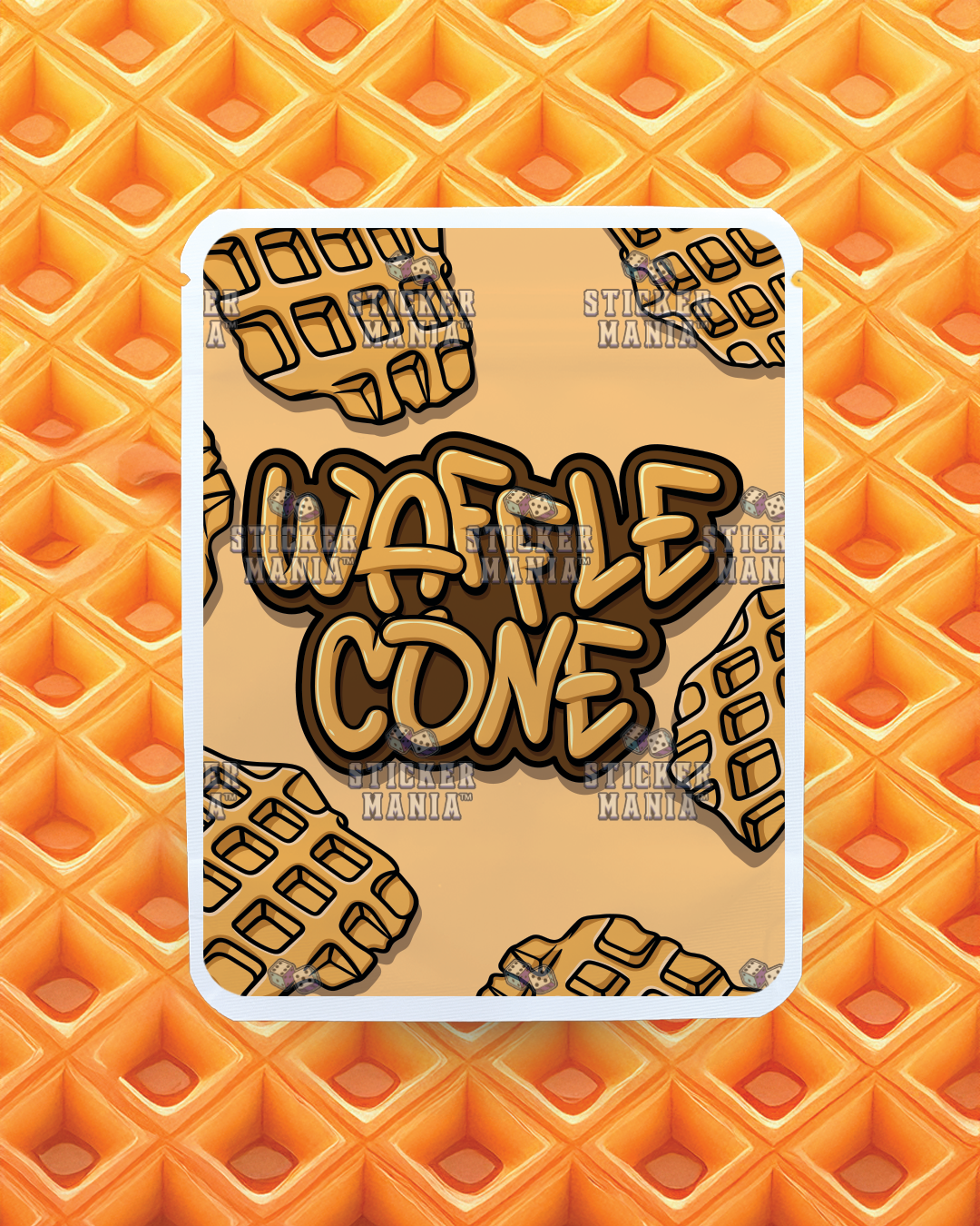 Waffle Cone | Pre-Made Sticker Bag | 3.5g