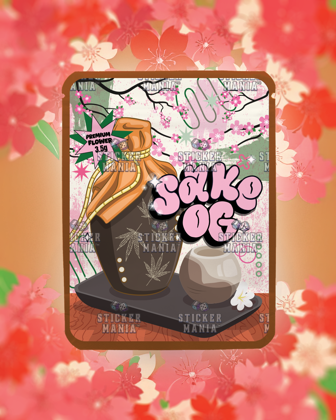 Sake OG | Pre-Made Sticker Bag | 3.5g