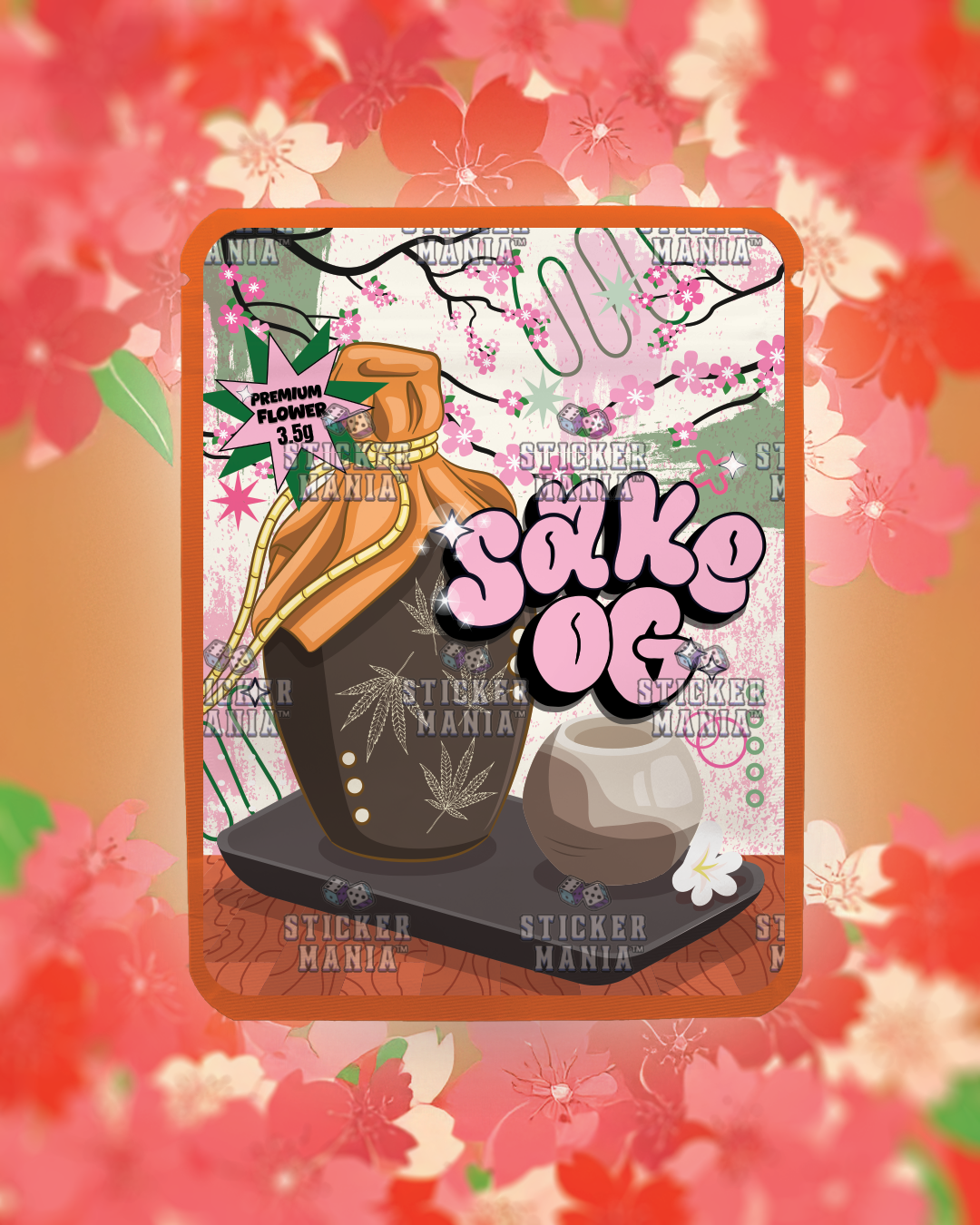Sake OG | Pre-Made Sticker Bag | 3.5g