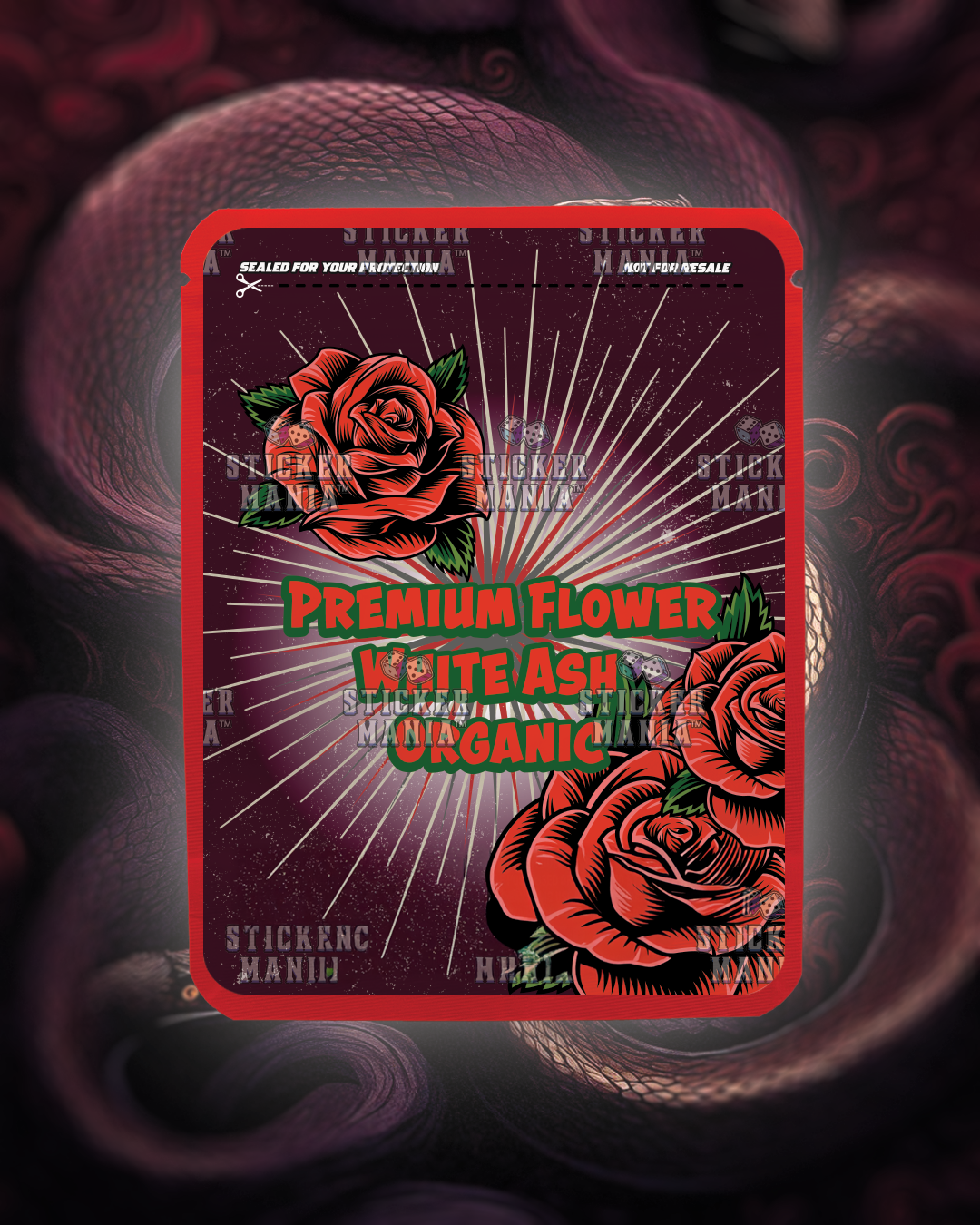 Snake Head | Pre-Made Sticker Bag | 3.5g