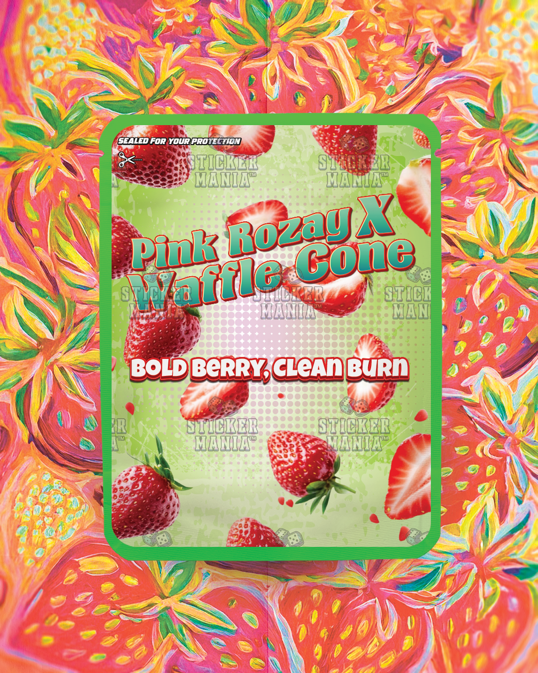 Strawberry Rice Crispy | Pre-Made Sticker Bag | 3.5g