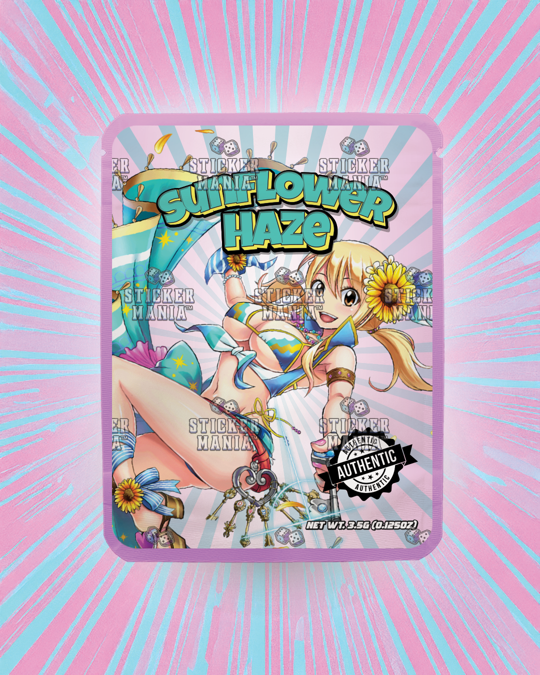 Sunflower Haze | Pre-Made Sticker Bag | 3.5g