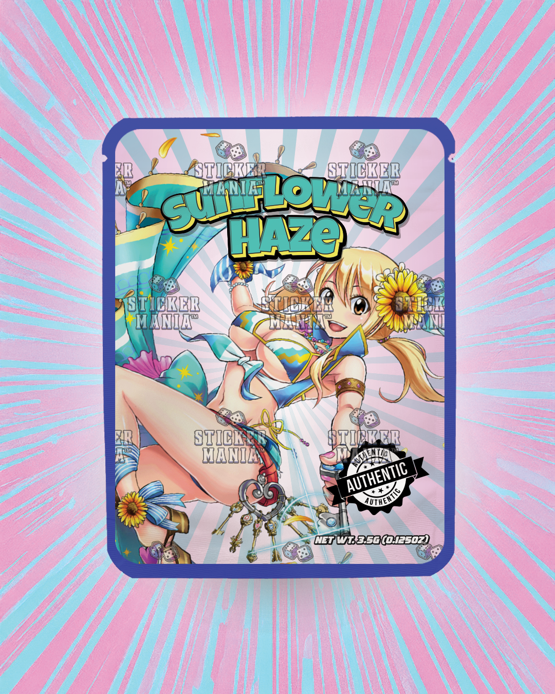 Sunflower Haze | Pre-Made Sticker Bag | 3.5g