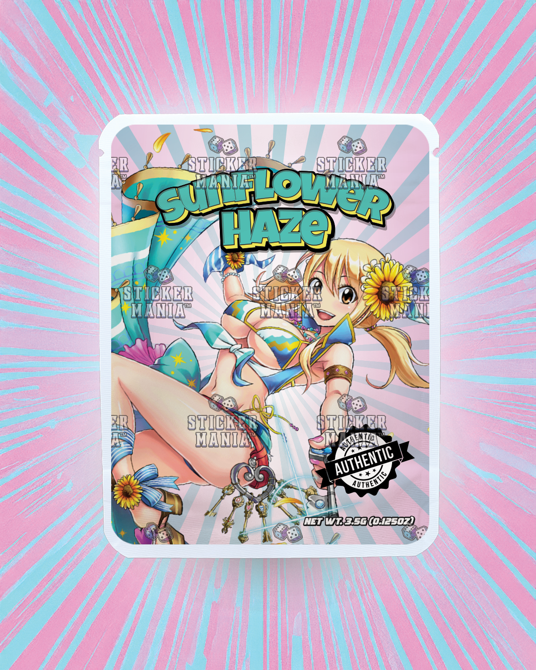 Sunflower Haze | Pre-Made Sticker Bag | 3.5g