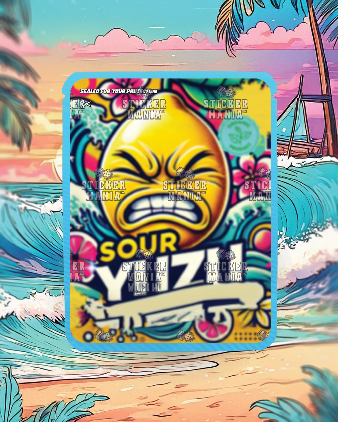 Sour Yuzu | Pre-Made Sticker Bag | 3.5g