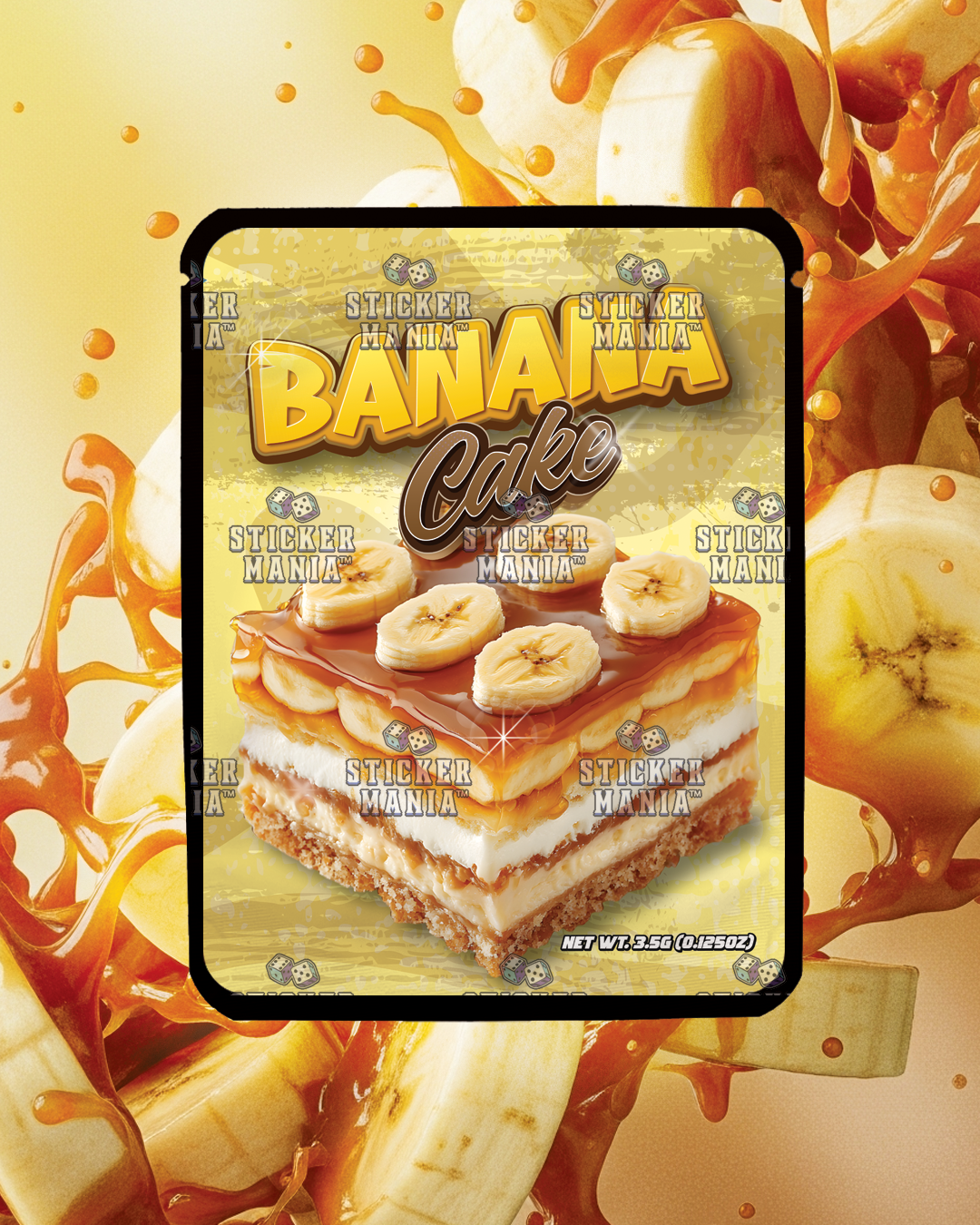 Banana Cake | Pre-Made Sticker Bag | 3.5g