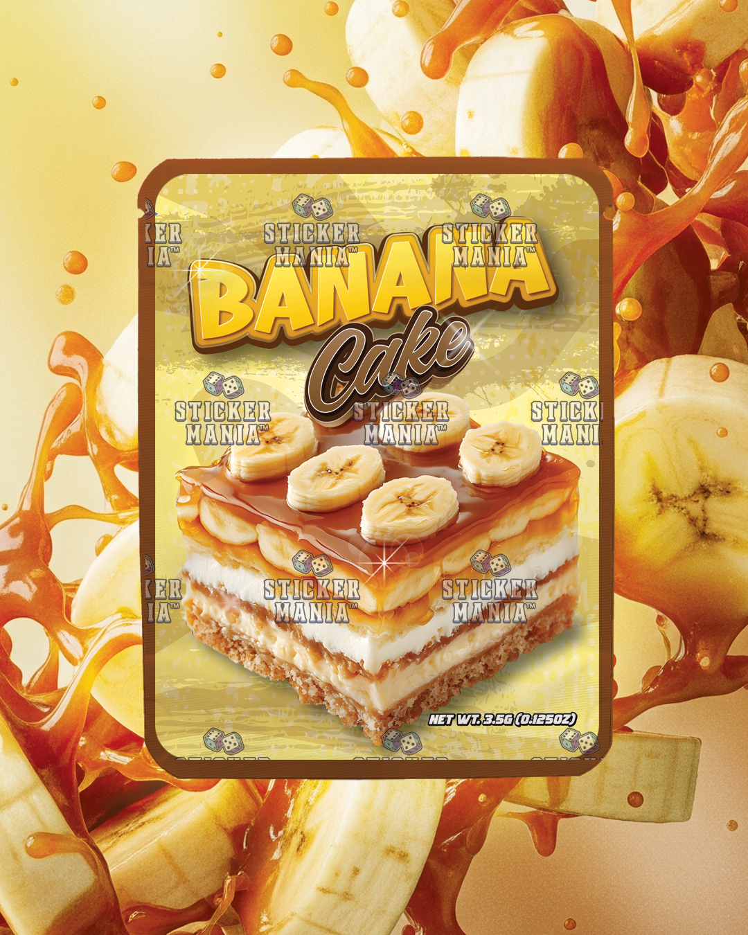 Banana Cake | Pre-Made Sticker Bag | 3.5g