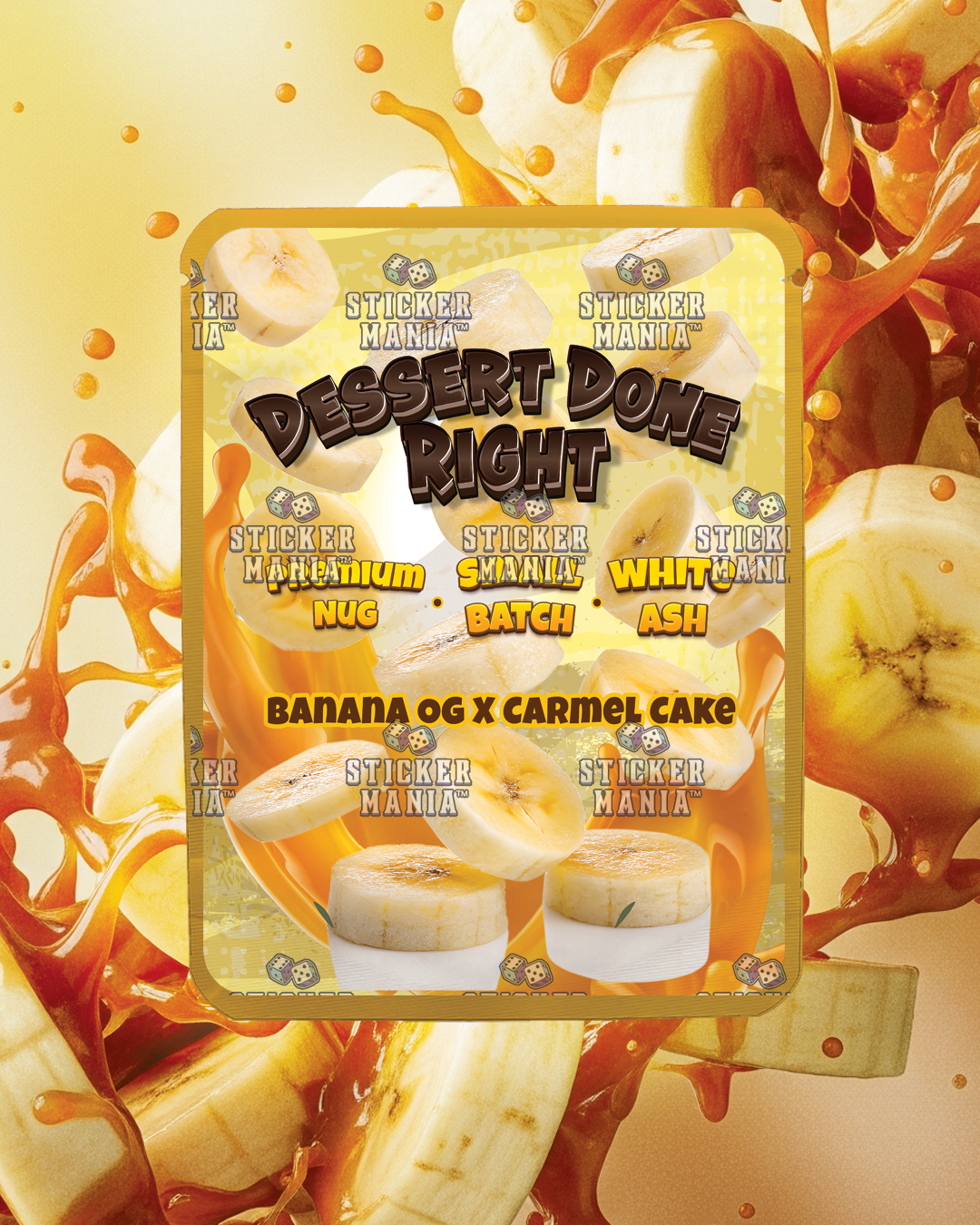Banana Cake | Pre-Made Sticker Bag | 3.5g