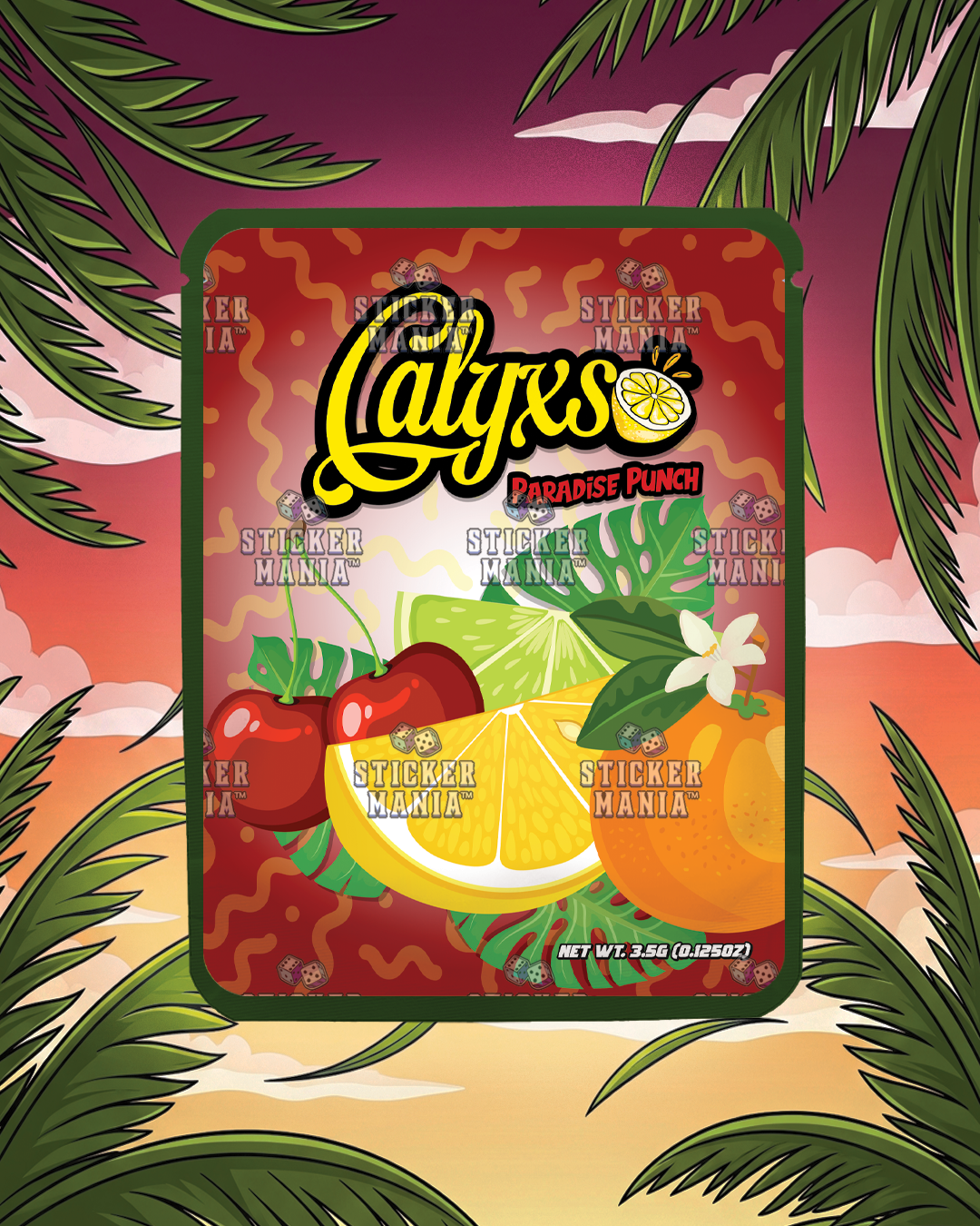 Calyxs Paradise Punch | Pre-Made Sticker Bag | 3.5g