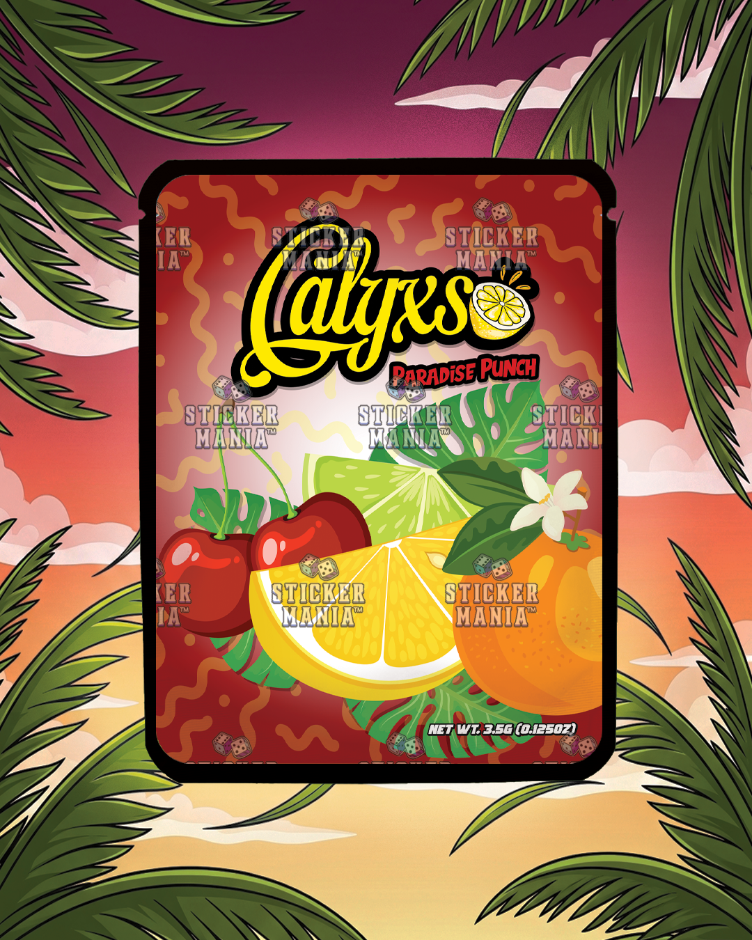 Calyxs Paradise Punch | Pre-Made Sticker Bag | 3.5g