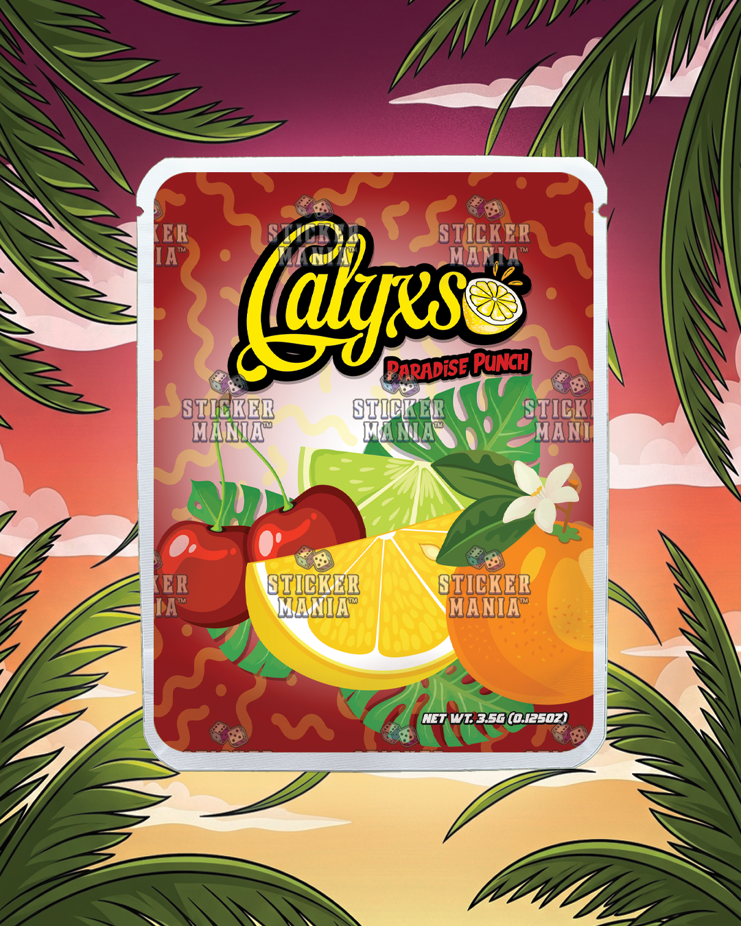 Calyxs Paradise Punch | Pre-Made Sticker Bag | 3.5g