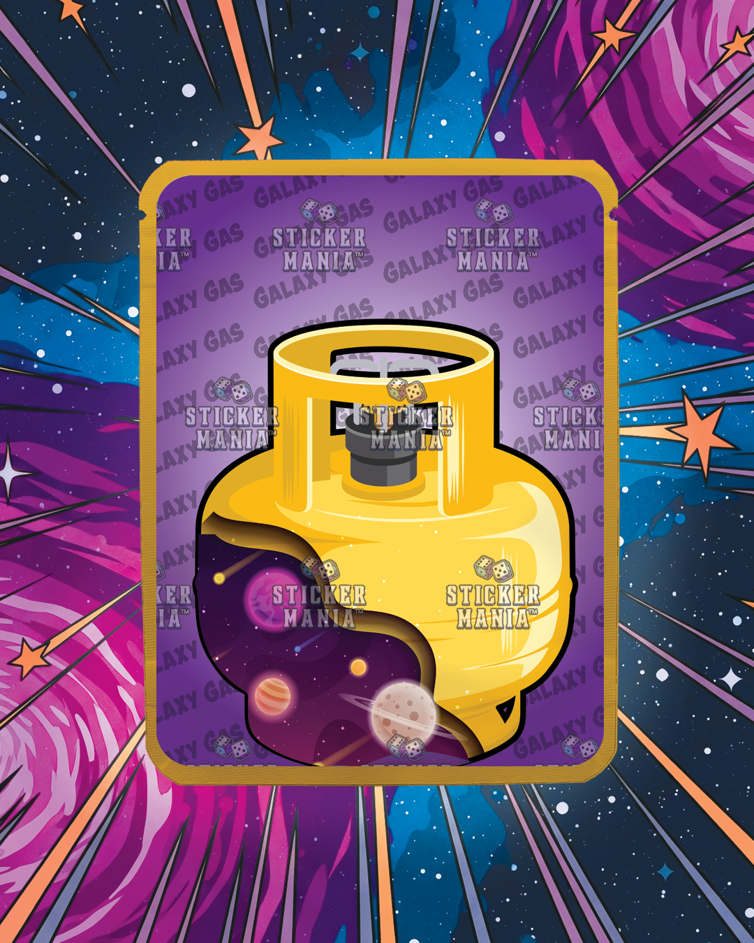 Galaxy Gas | Pre-Made Sticker Bag | 3.5g