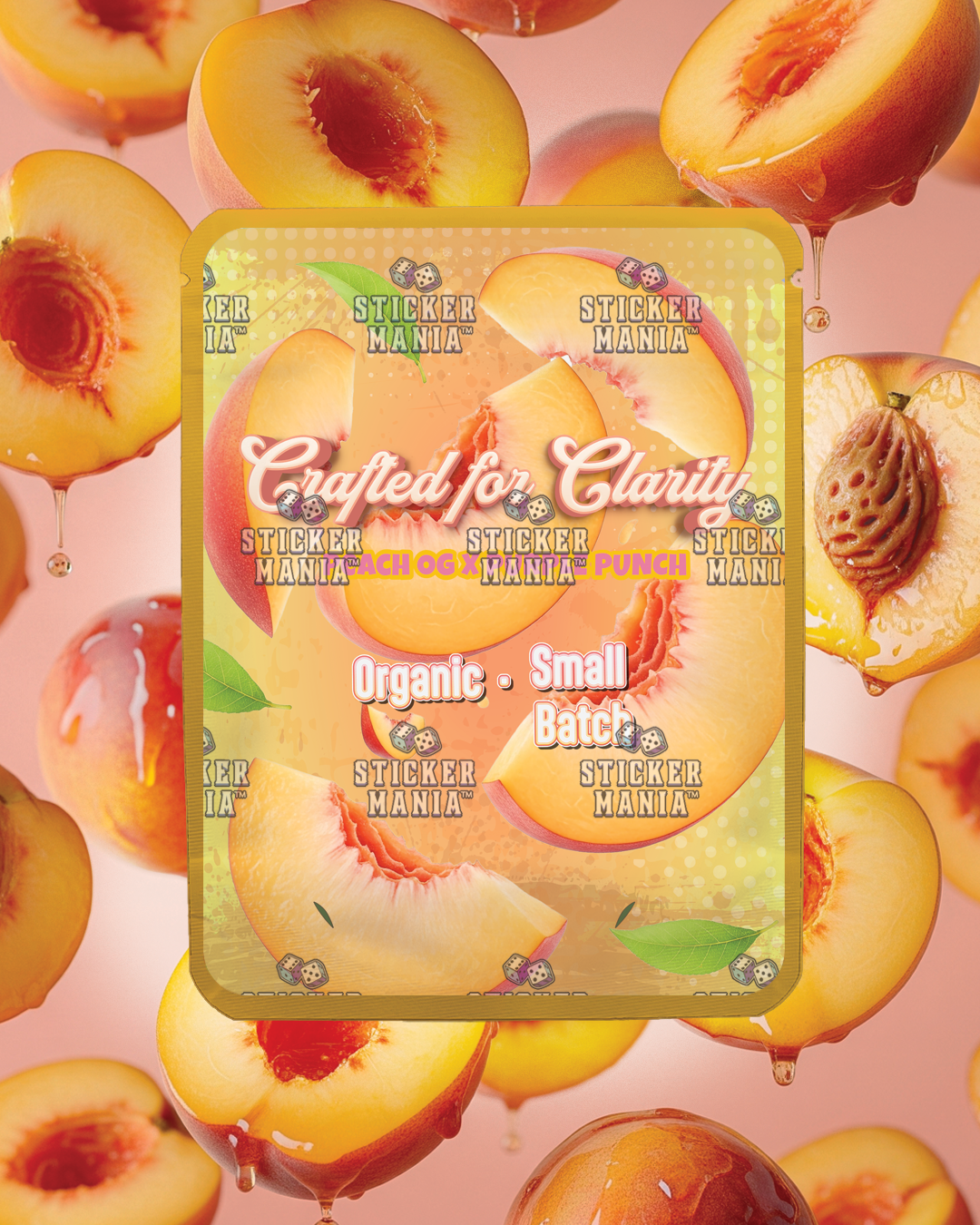 Peachy Punch | Pre-Made Sticker Bag | 3.5g