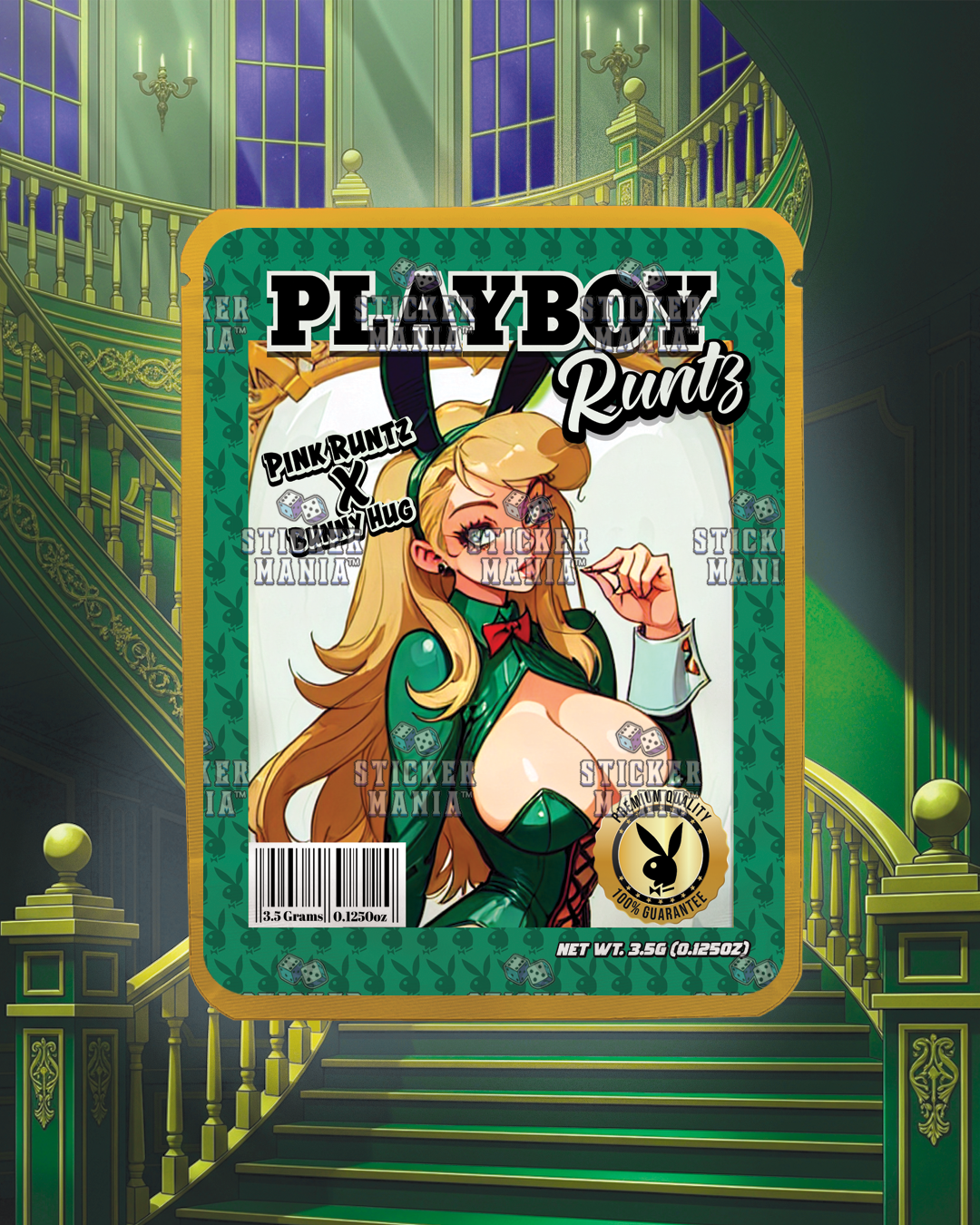 Playboy Runtz | Pre-Made Sticker Bag | 3.5g