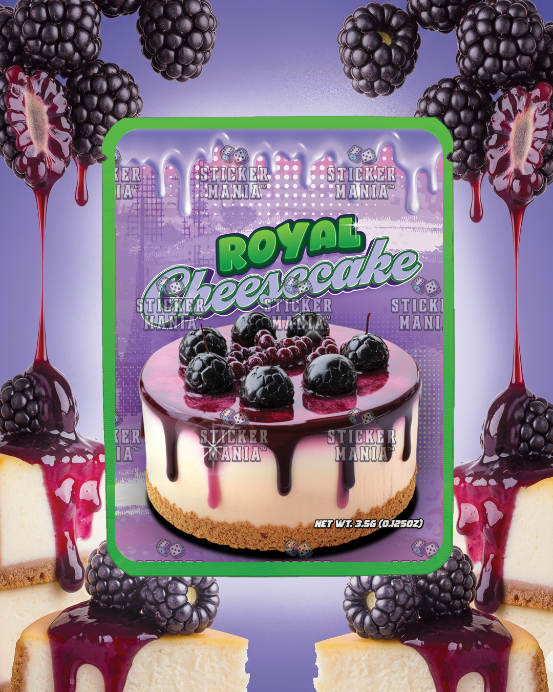 Royal Cheesecake | Pre-Made Sticker Bag | 3.5g