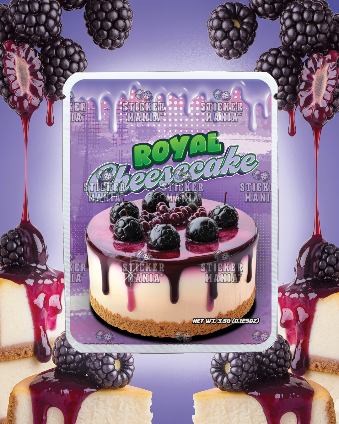 Royal Cheesecake | Pre-Made Sticker Bag | 3.5g