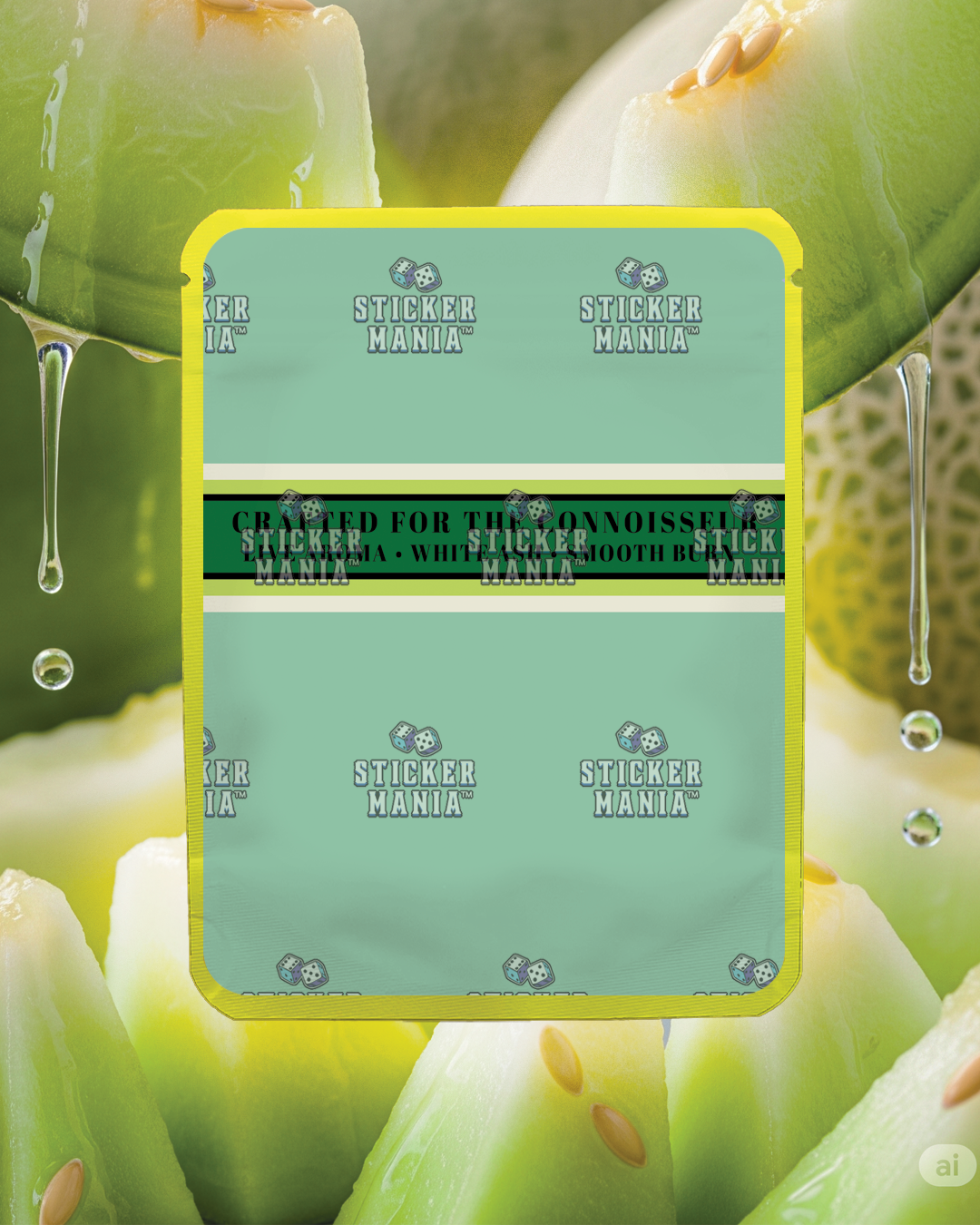 Shizouka Melon | Pre-Made Sticker Bag | 3.5g