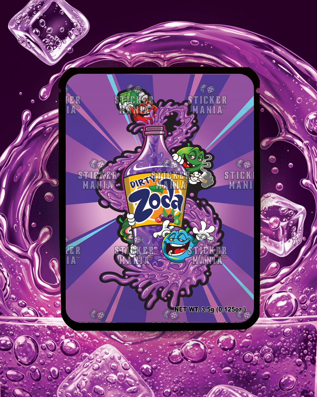 Dirty Zoda | Pre-Made Sticker Bag | 3.5g