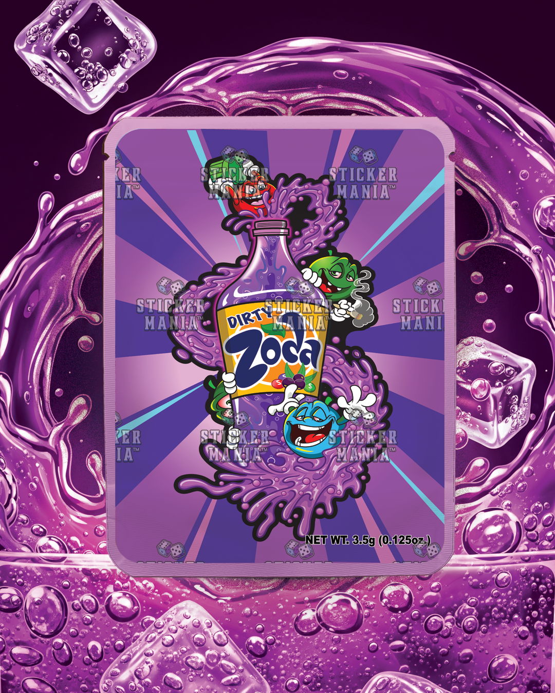Dirty Zoda | Pre-Made Sticker Bag | 3.5g