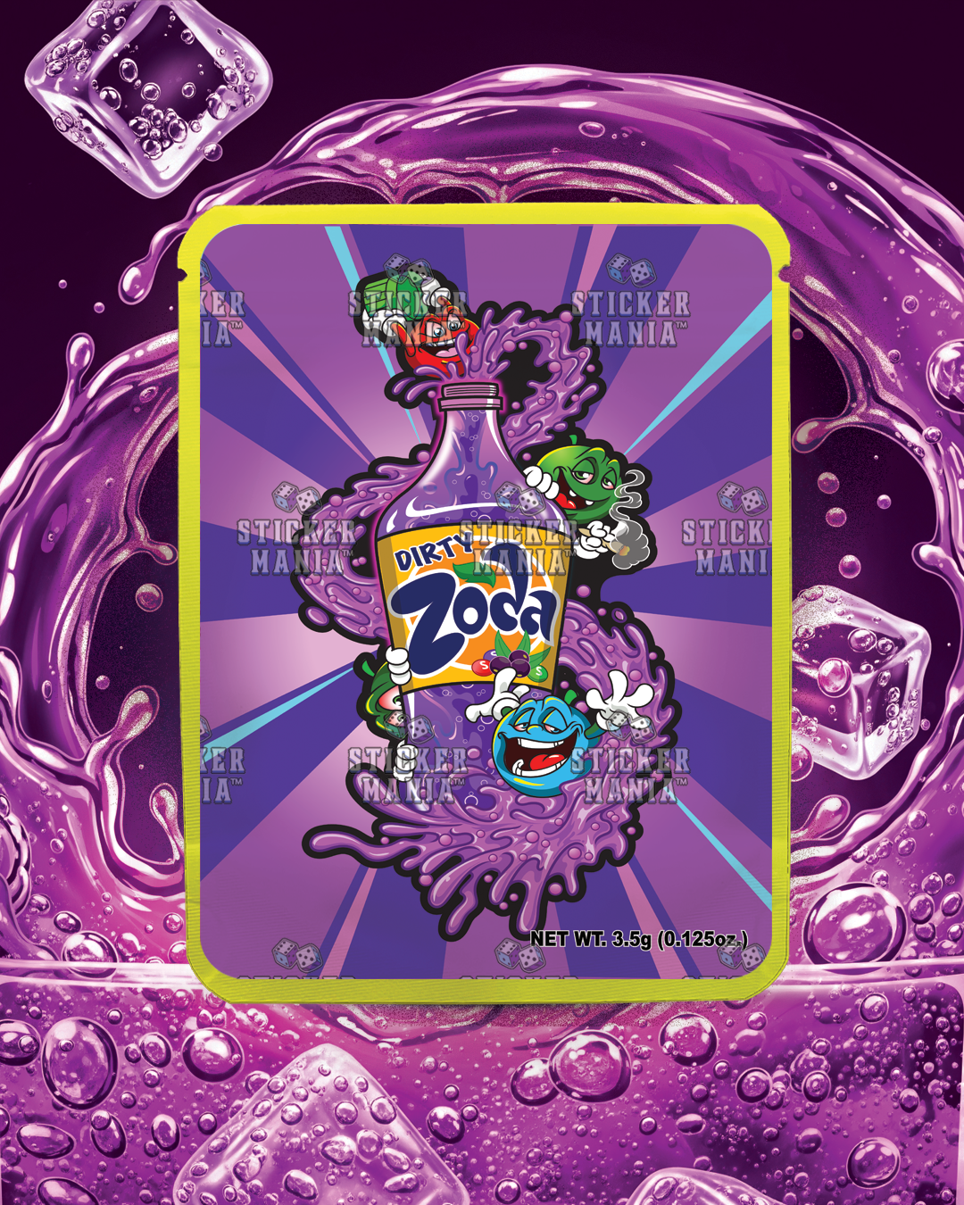 Dirty Zoda | Pre-Made Sticker Bag | 3.5g