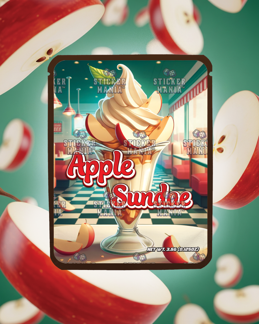 Apple Sundae | Pre-Made Sticker Bag | 3.5g