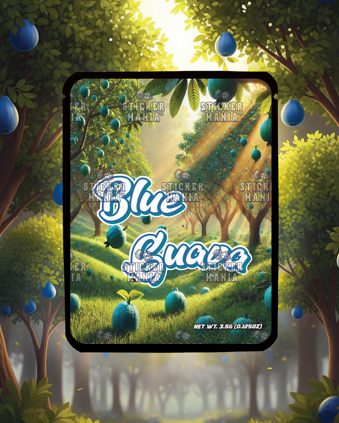 Blue Guava | Pre-Made Sticker Bag | 3.5g