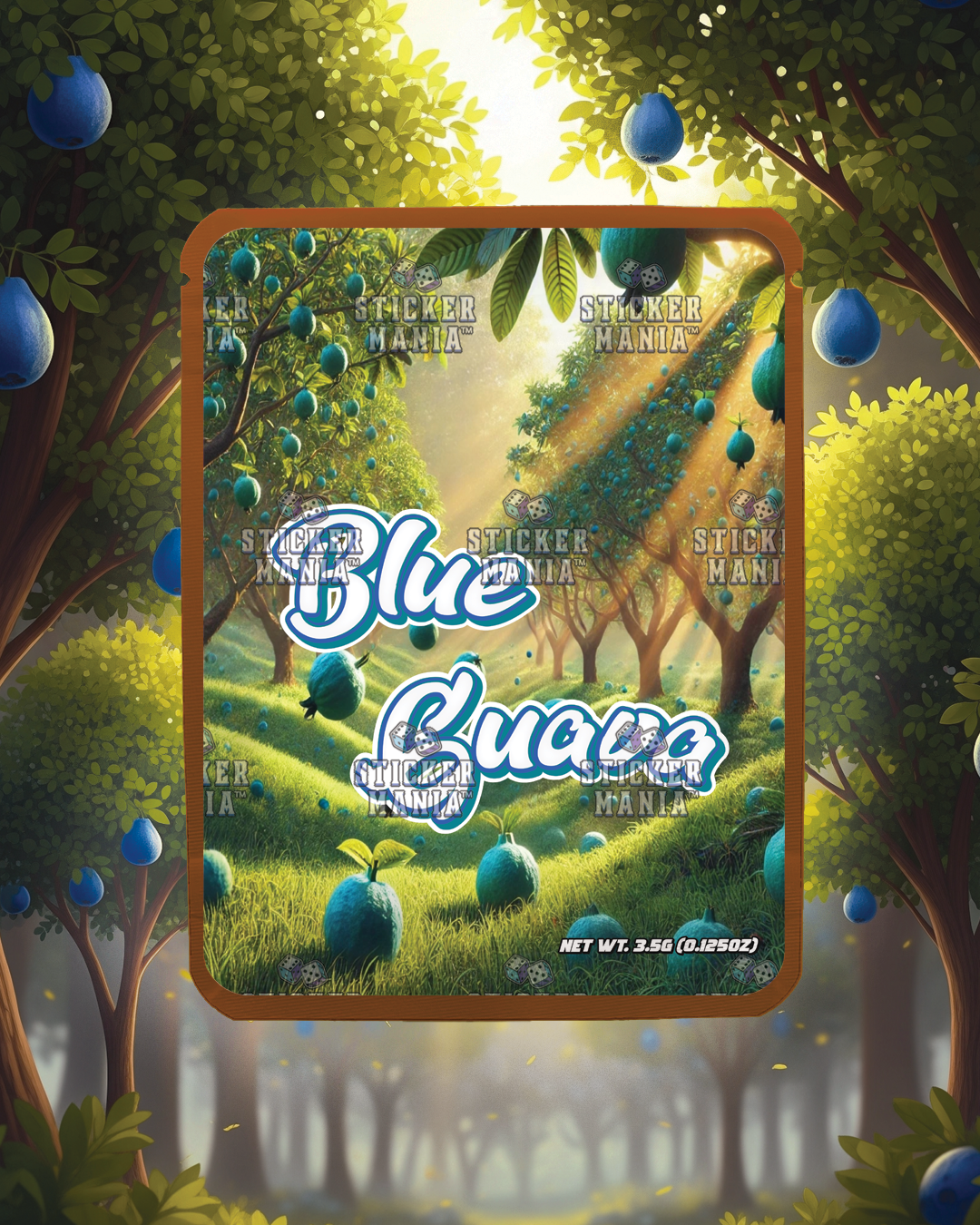 Blue Guava | Pre-Made Sticker Bag | 3.5g