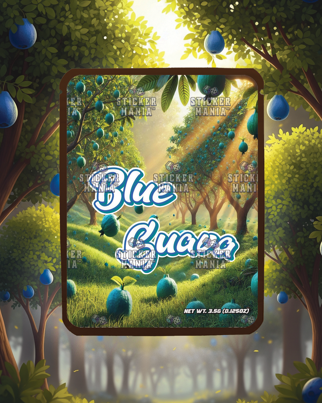 Blue Guava | Pre-Made Sticker Bag | 3.5g