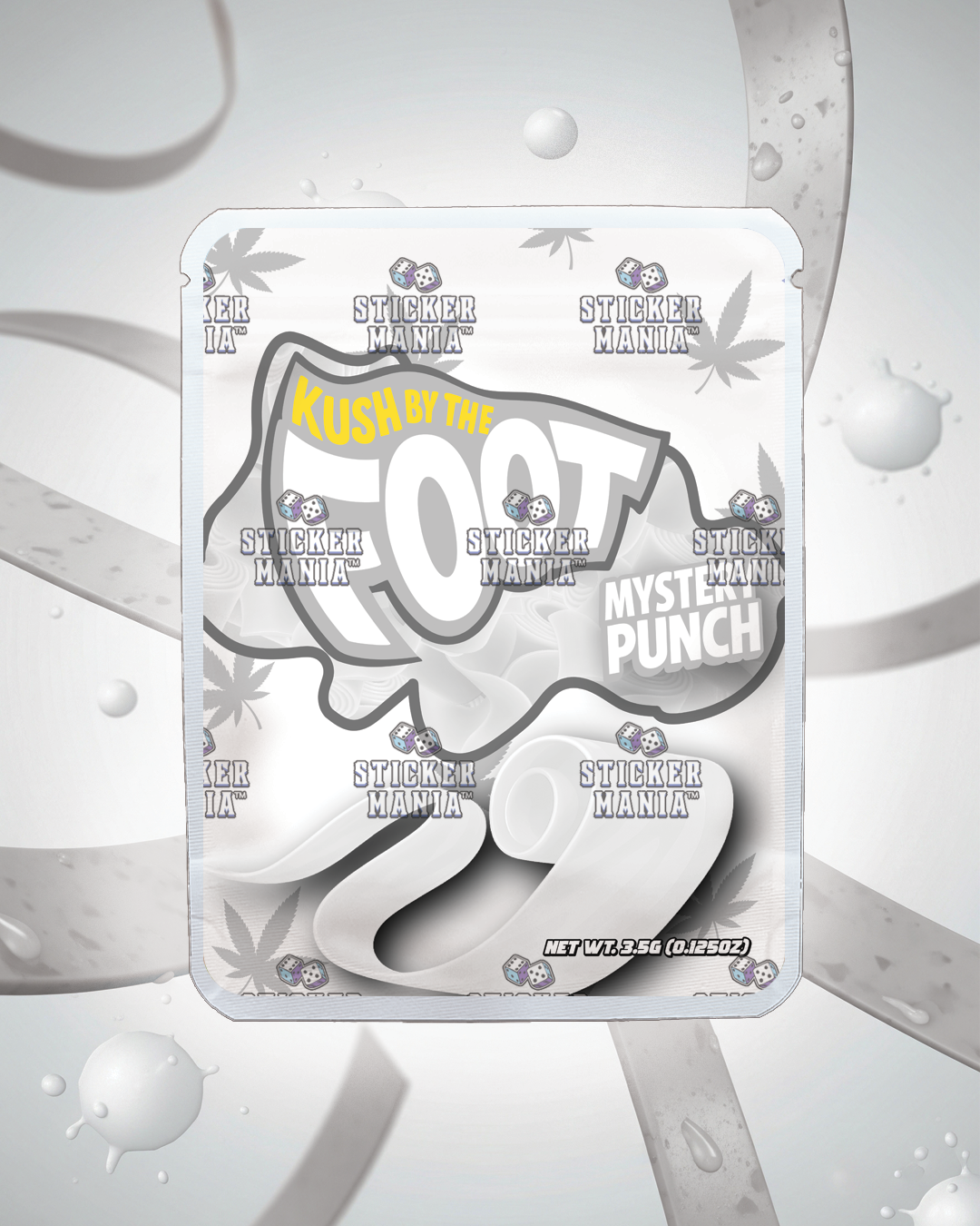 Kush By The Foot Mystery Punch | Pre-Made Sticker Bag | 3.5g