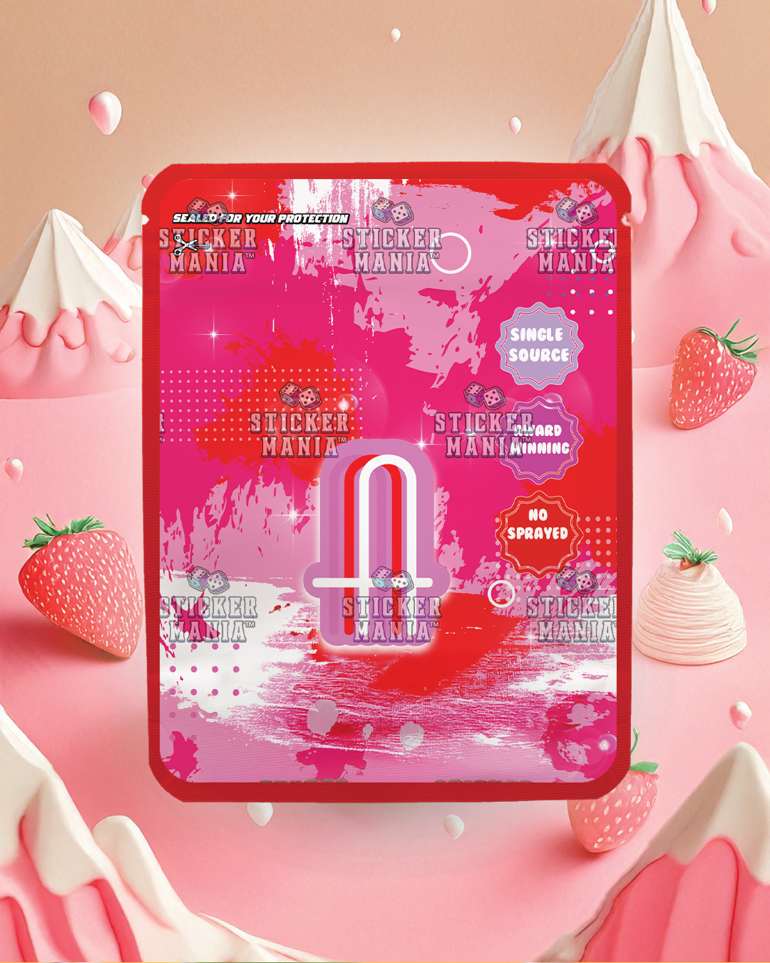 Strawberry Shortcake | Pre-Made Sticker Bag | 3.5g