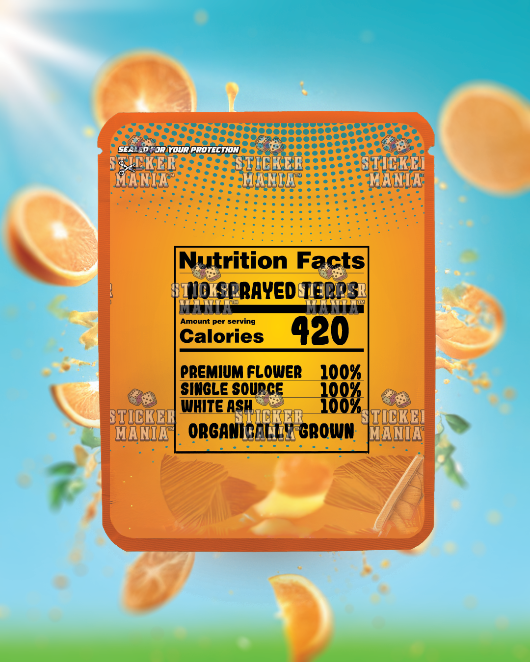 Sunny D | Pre-Made Sticker Bag | 3.5g