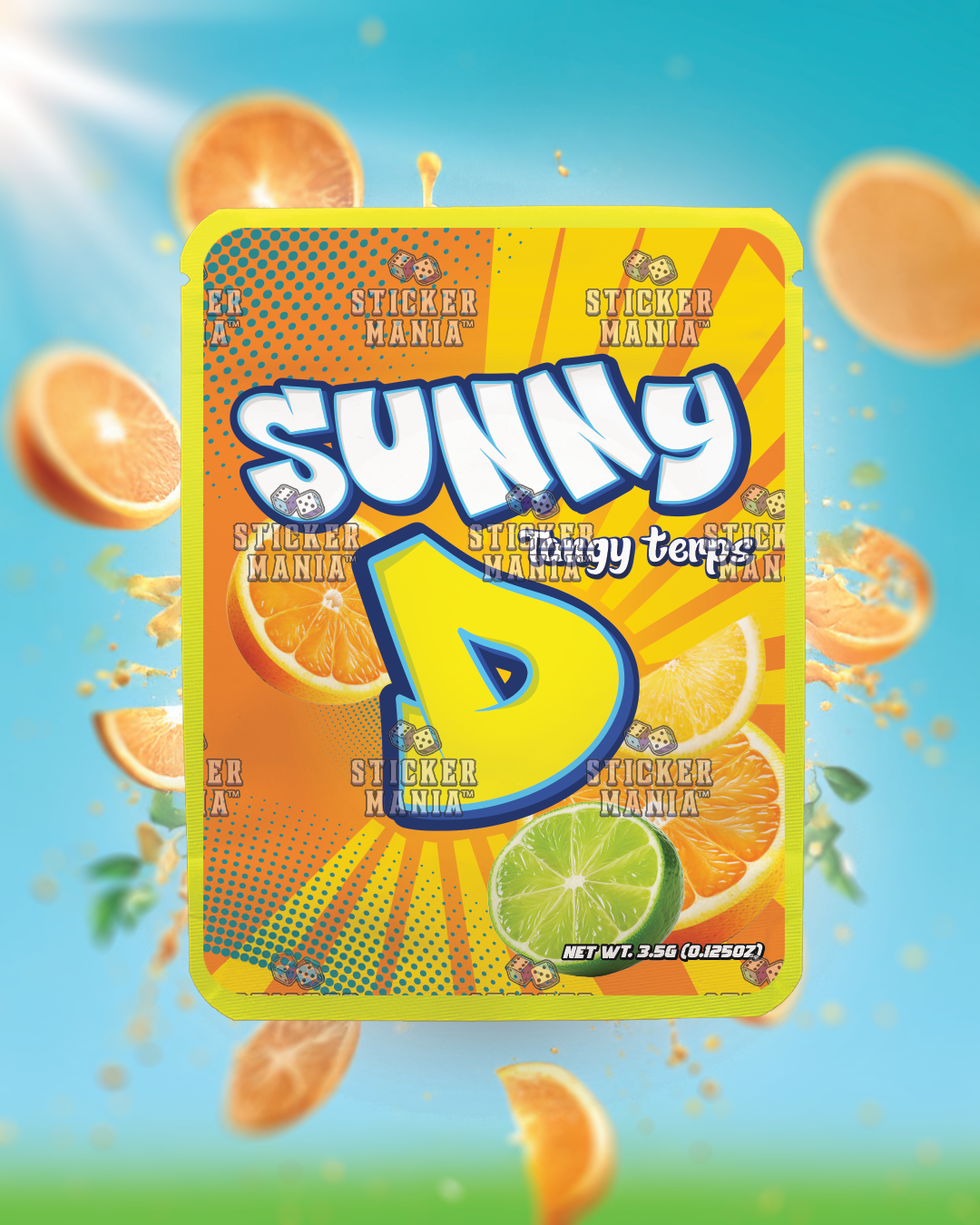 Sunny D | Pre-Made Sticker Bag | 3.5g