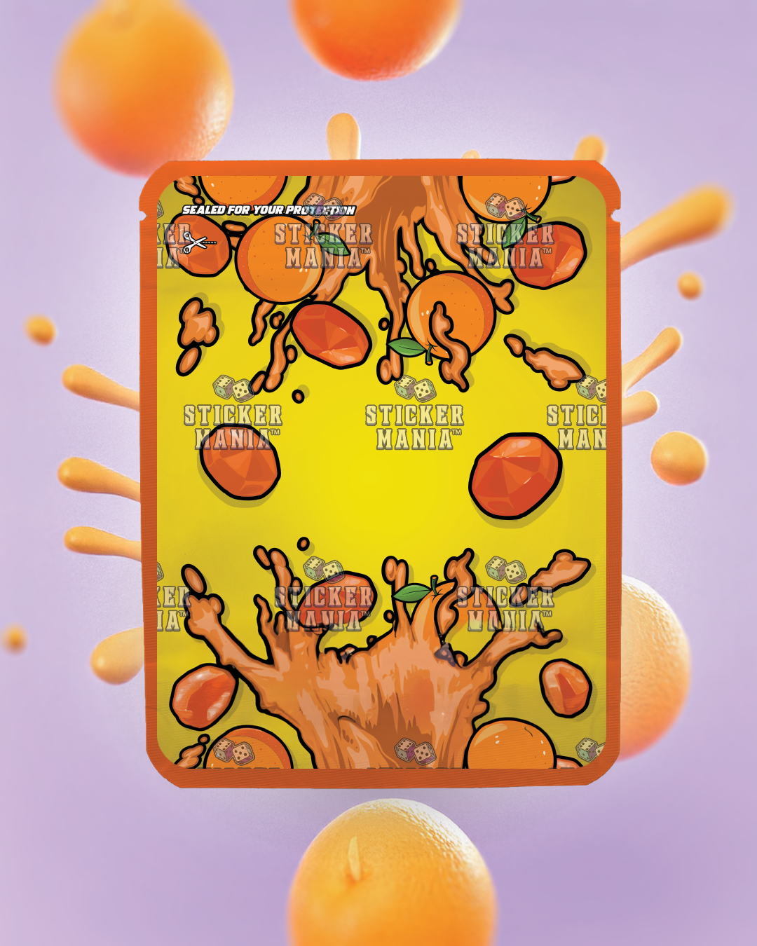 Tangerine Gushers | Pre-Made Sticker Bag | 3.5g