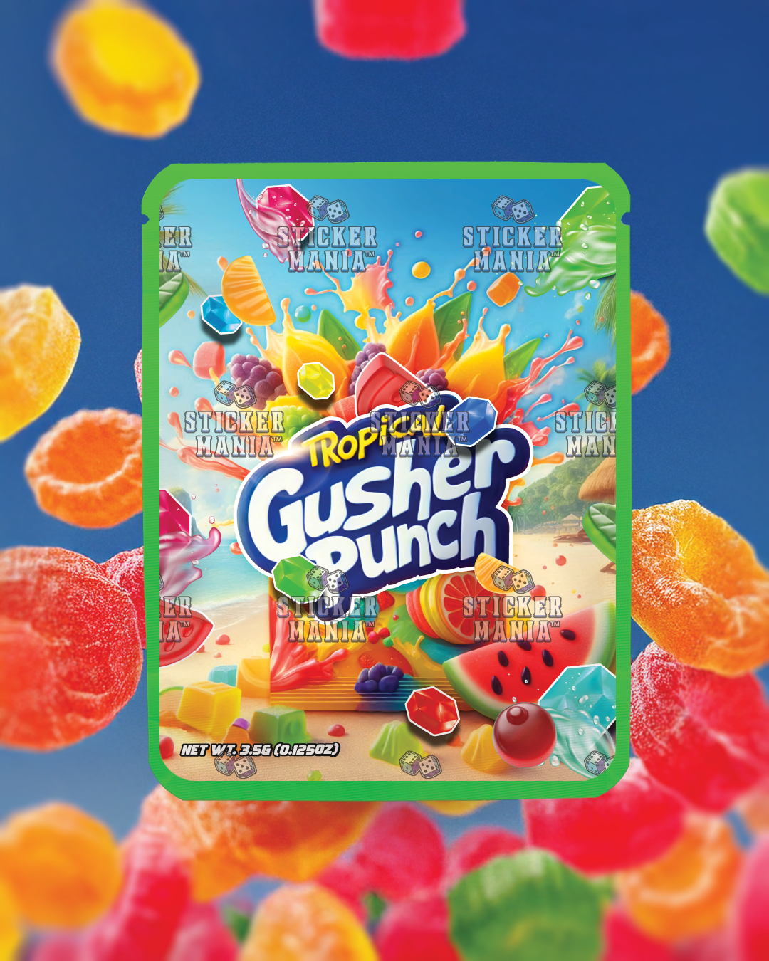 Tropical Gusher Punch | Pre-Made Sticker Bag | 3.5g