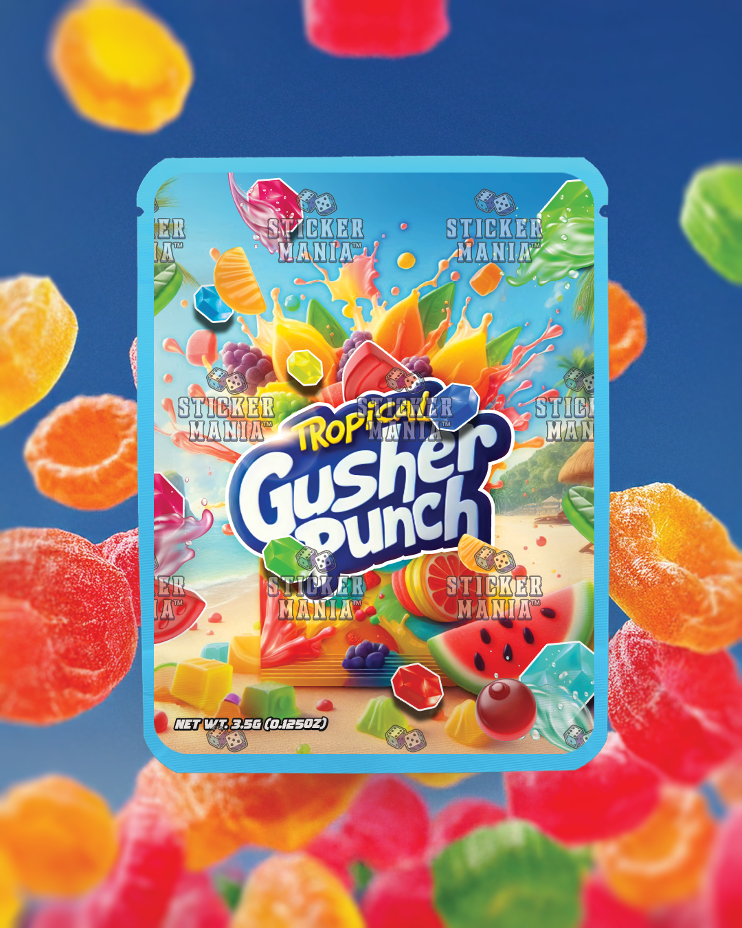 Tropical Gusher Punch | Pre-Made Sticker Bag | 3.5g
