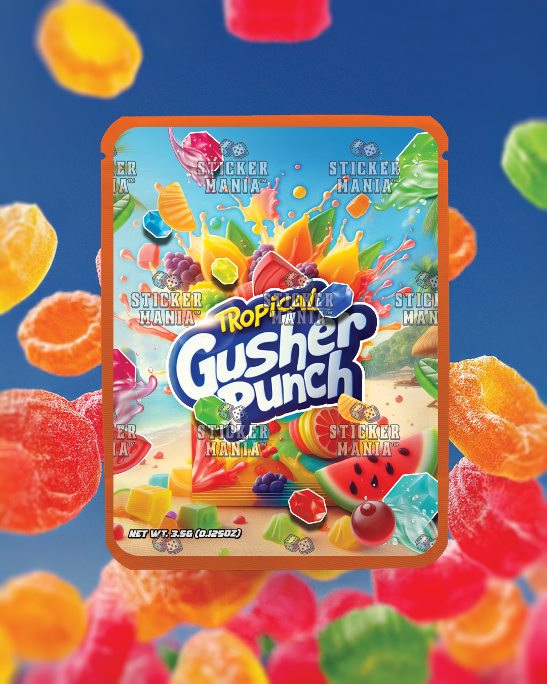 Tropical Gusher Punch | Pre-Made Sticker Bag | 3.5g