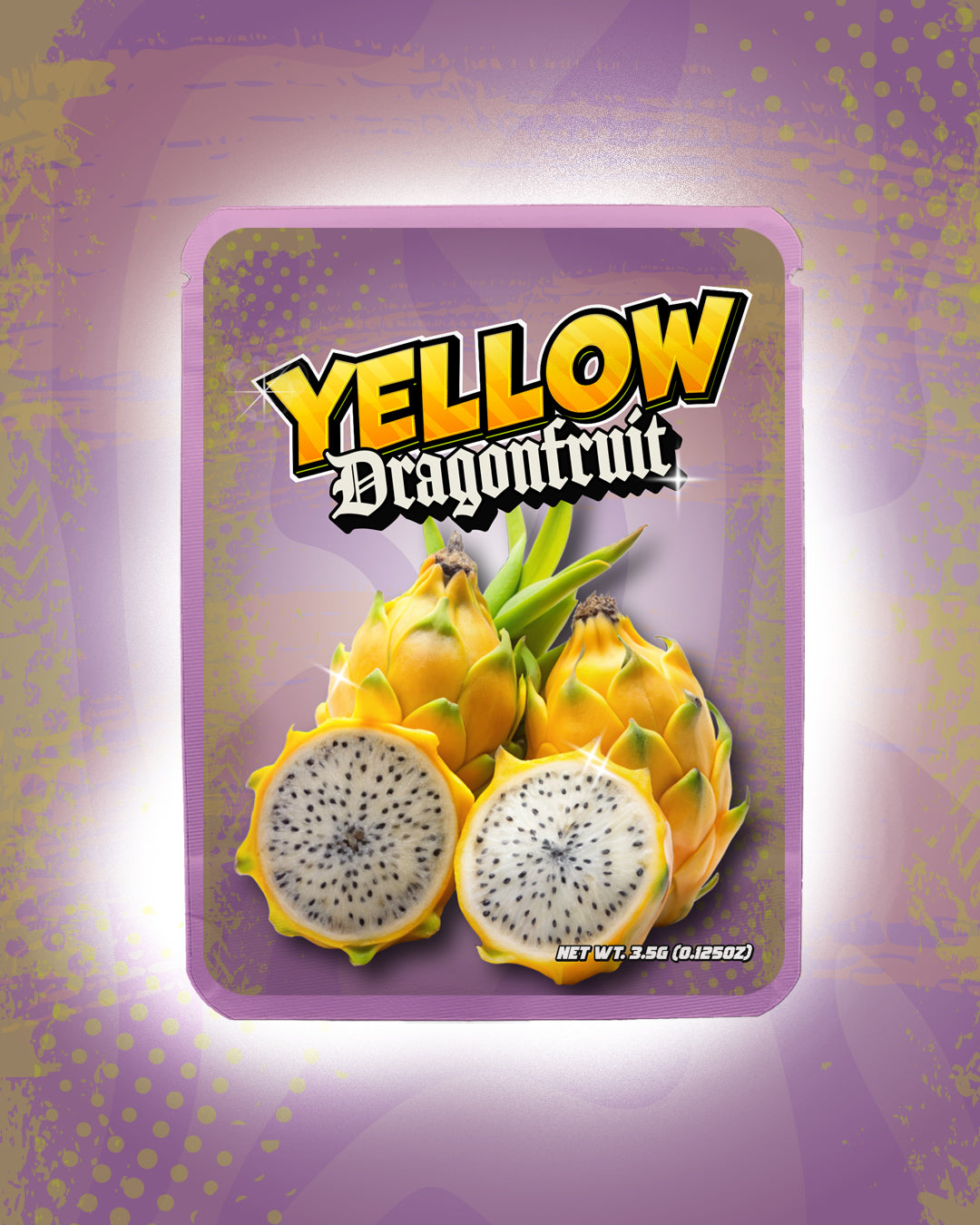 Yellow Dragonfruit | Pre-Made Sticker Bag | 3.5g