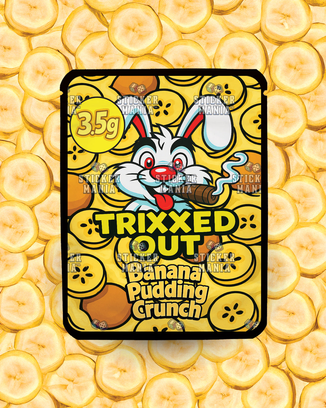 Trixxed Out - Banana Pudding Crunch | Pre-Made Sticker Bag | 3.5g