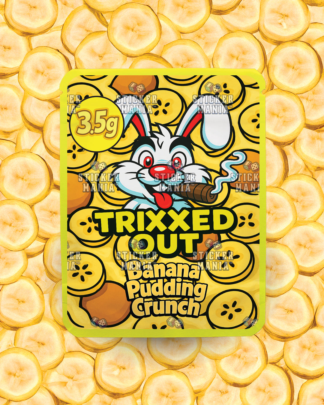Trixxed Out - Banana Pudding Crunch | Pre-Made Sticker Bag | 3.5g