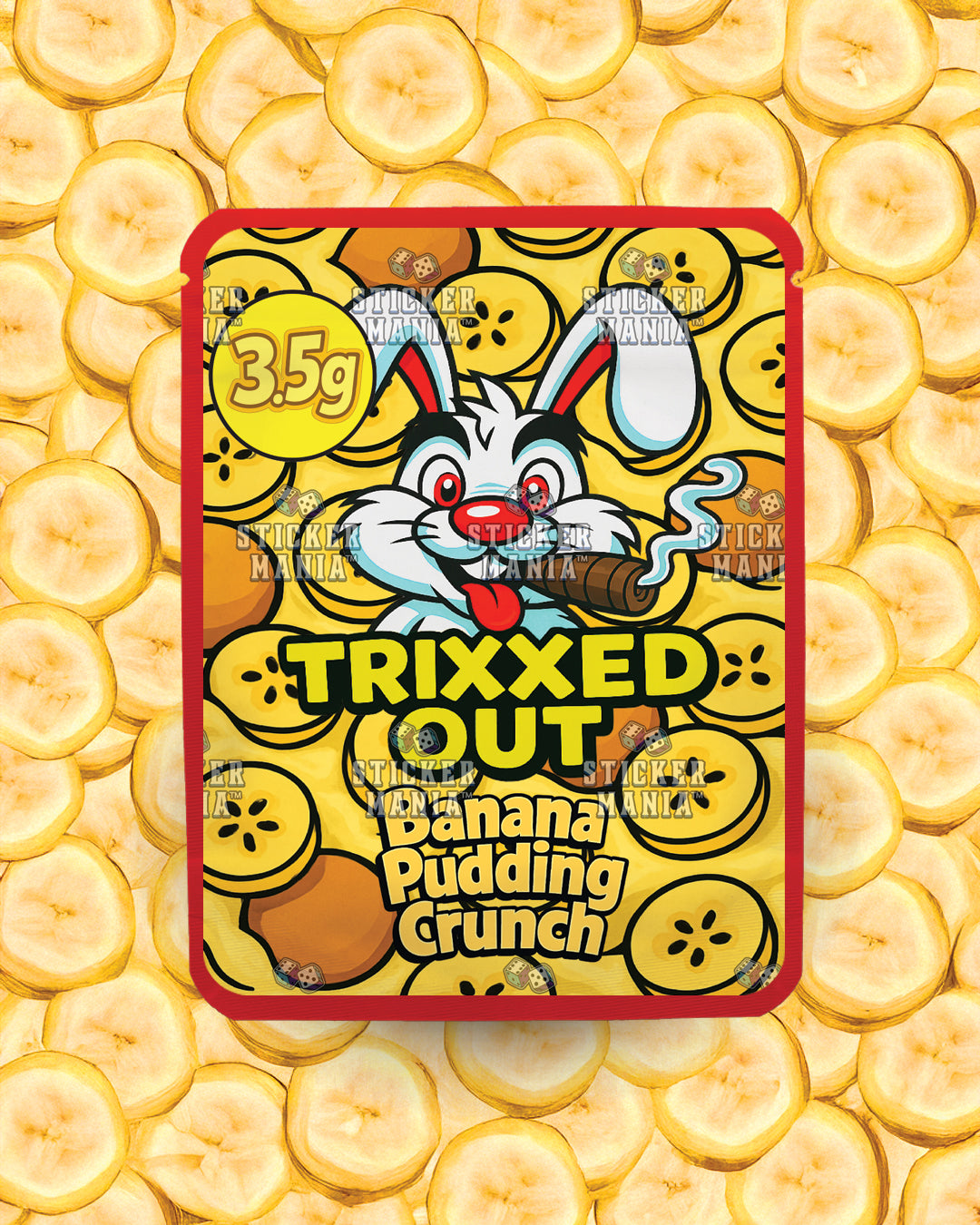 Trixxed Out - Banana Pudding Crunch | Pre-Made Sticker Bag | 3.5g
